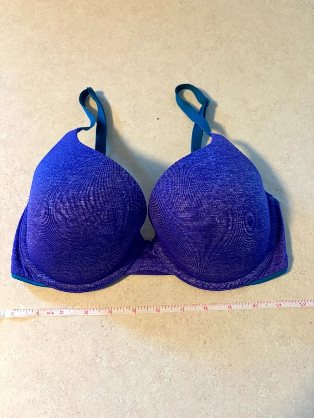 Victoria's Secret Perfect shape Bra Padded Underwire Purple/Teal 34D